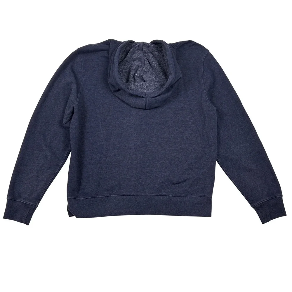 J.Crew‎ Hoodie Mens XL Navy Blue  Authentic Fleece Sweatshirt Full Zip Front